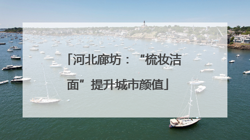 河北廊坊：“梳妆洁面”提升城市颜值
