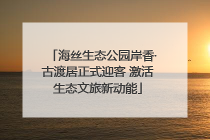 海丝生态公园岸香·古渡居正式迎客 激活生态文旅新动能