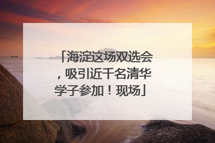 海淀这场双选会，吸引近千名清华学子参加！现场