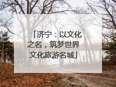济宁：以文化之名，筑梦世界文化旅游名城