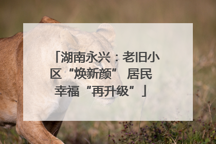 湖南永兴：老旧小区“焕新颜” 居民幸福“再升级”