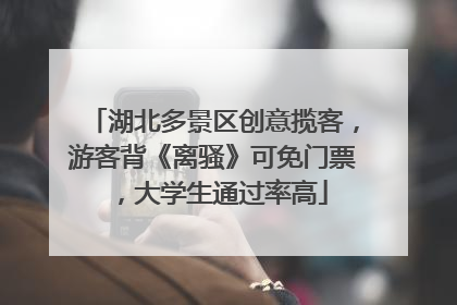 湖北多景区创意揽客，游客背《离骚》可免门票，大学生通过率高