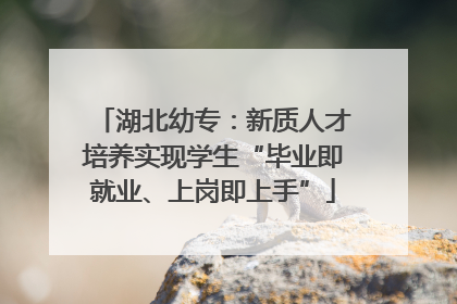 湖北幼专：新质人才培养实现学生“毕业即就业、上岗即上手”