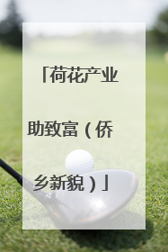 荷花产业助致富（侨乡新貌）