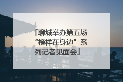 聊城举办第五场“榜样在身边”系列记者见面会