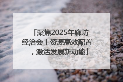 聚焦2025年廊坊经洽会丨资源高效配置，激活发展新动能