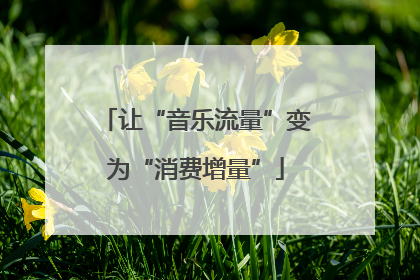 让“音乐流量”变为“消费增量”