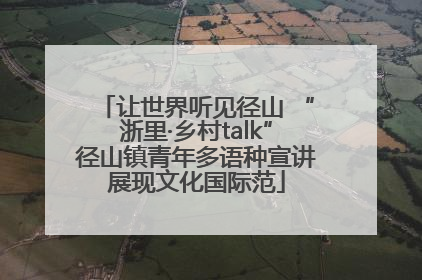 让世界听见径山 “浙里·乡村talk”径山镇青年多语种宣讲展现文化国际范
