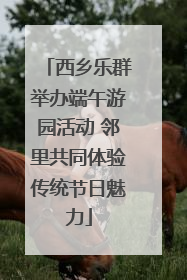 西乡乐群举办端午游园活动 邻里共同体验传统节日魅力