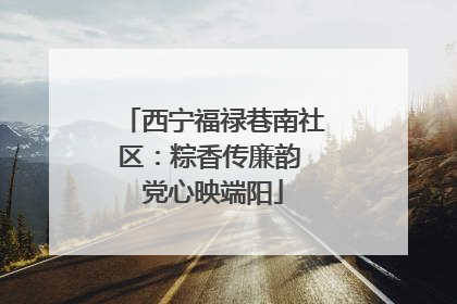 西宁福禄巷南社区：粽香传廉韵 党心映端阳