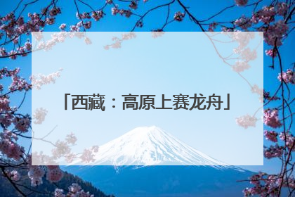 西藏：高原上赛龙舟