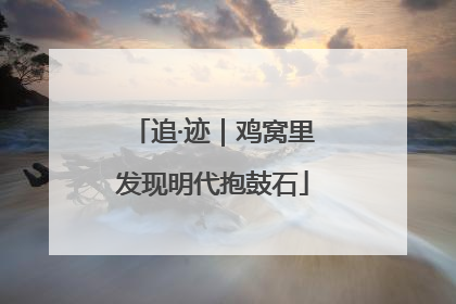 追·迹｜鸡窝里发现明代抱鼓石