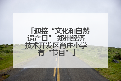 迎接“文化和自然遗产日” 郑州经济技术开发区肖庄小学有“节目”