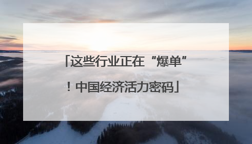 这些行业正在“爆单”！中国经济活力密码