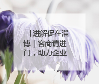 进解促在淄博｜客商请进门，助力企业拓市场