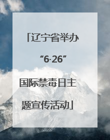 辽宁省举办“6·26”国际禁毒日主题宣传活动