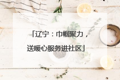 辽宁：巾帼聚力，送暖心服务进社区