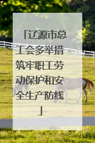 辽源市总工会多举措筑牢职工劳动保护和安全生产防线