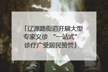 辽源路街道开展大型专家义诊 “一站式”诊疗广受居民赞誉