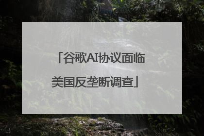 谷歌AI协议面临美国反垄断调查