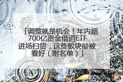 调整就是机会！年内超700亿资金借道ETF进场扫货，这些板块最被看好（附名单）