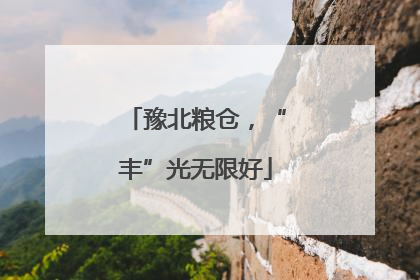 豫北粮仓，“丰”光无限好