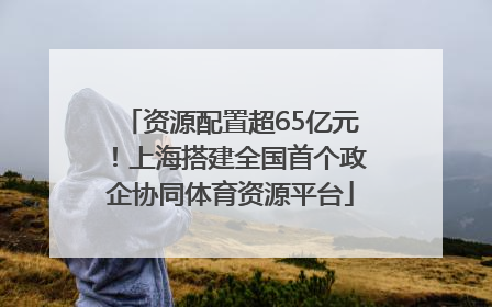 资源配置超65亿元！上海搭建全国首个政企协同体育资源平台