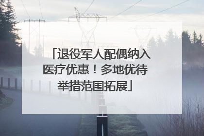 退役军人配偶纳入医疗优惠！多地优待举措范围拓展