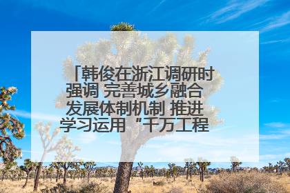 韩俊在浙江调研时强调 完善城乡融合发展体制机制 推进学习运用“千万工程”经验走深走实