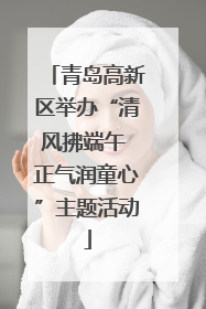 青岛高新区举办“清风拂端午 正气润童心”主题活动