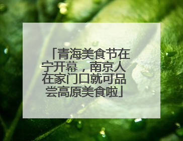 青海美食节在宁开幕，南京人在家门口就可品尝高原美食啦
