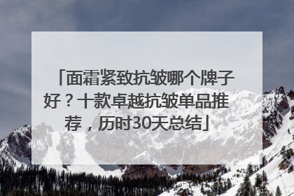 面霜紧致抗皱哪个牌子好？十款卓越抗皱单品推荐，历时30天总结