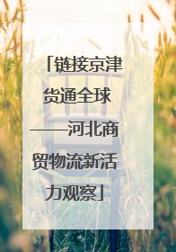 链接京津 货通全球——河北商贸物流新活力观察