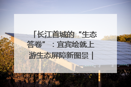 长江首城的“生态答卷”：宜宾绘就上游生态屏障新图景｜中华环保世纪行