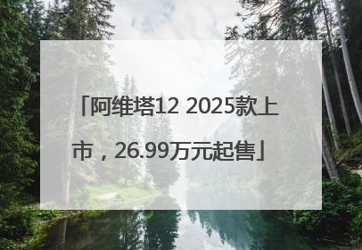 阿维塔12 2025款上市，26.99万元起售