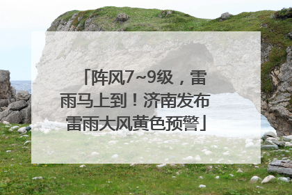 阵风7~9级，雷雨马上到！济南发布雷雨大风黄色预警
