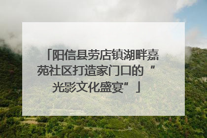 阳信县劳店镇湖畔嘉苑社区打造家门口的“光影文化盛宴”