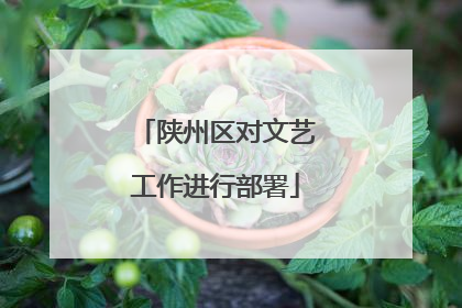 陕州区对文艺工作进行部署