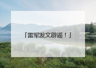 雷军发文辟谣！