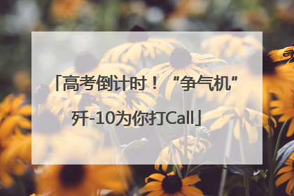 高考倒计时！“争气机”歼-10为你打Call