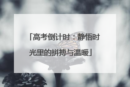 高考倒计时：静悟时光里的拼搏与温暖