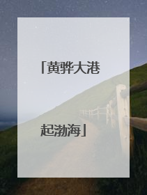 黄骅大港起渤海