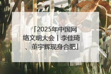 2025年中国网络文明大会丨李佳琦、董宇辉现身合肥