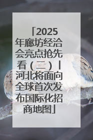 2025年廊坊经洽会亮点抢先看（二）丨河北将面向全球首次发布国际化招商地图