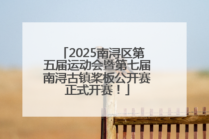 2025南浔区第五届运动会暨第七届南浔古镇桨板公开赛正式开赛！