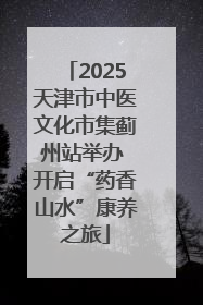 2025天津市中医文化市集蓟州站举办 开启“药香山水”康养之旅