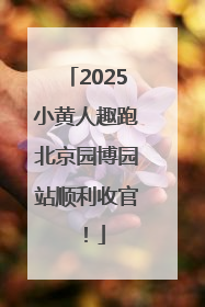 2025小黄人趣跑北京园博园站顺利收官！