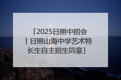 2025日照中招会丨日照山海中学艺术特长生自主招生简章