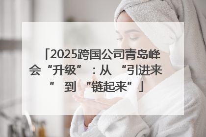 2025跨国公司青岛峰会“升级”：从 “引进来” 到 “链起来”