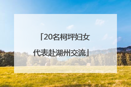 20名柯坪妇女代表赴湖州交流